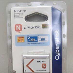 New Sony NP-BN1 Lithium-Ion N Type Rechargeable Battery 600mAh Cyber Shot NIB
